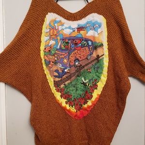 Upcycled Grateful Dead Cardigan Sweater